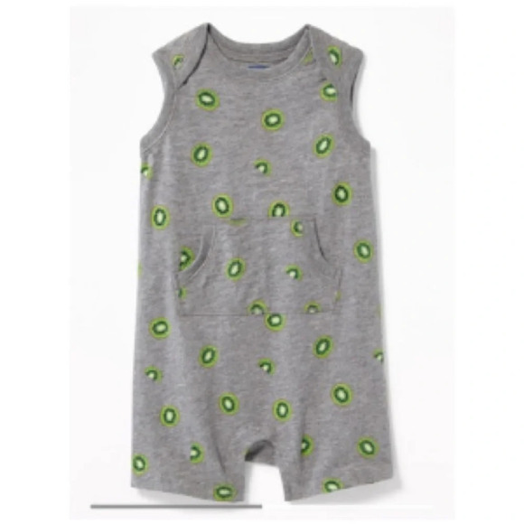 🥝 Kiwi Romper Okd Navy size 3-6 months 🥝 - Picture 1 of 5